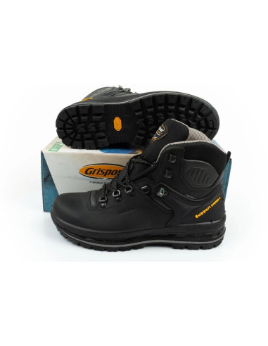 Grisport buty męskie trekkingowe nero dakar spo-tex skórzane czarne