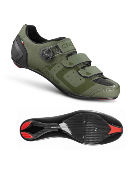 Crono buty szosowe cr-3-22 zielone 45 kompozyt
