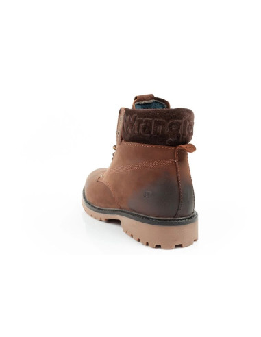 Wrangler arch fur buty męskie sztyblety trzewiki eleganckie ocieplane brązowe