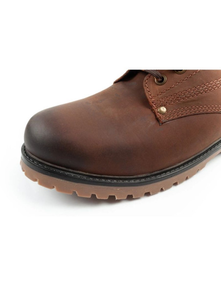 Wrangler arch fur buty męskie sztyblety trzewiki eleganckie ocieplane brązowe