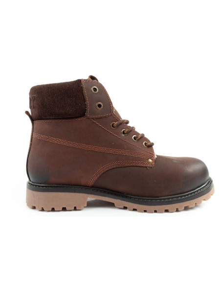 Wrangler arch fur buty męskie sztyblety trzewiki eleganckie ocieplane brązowe