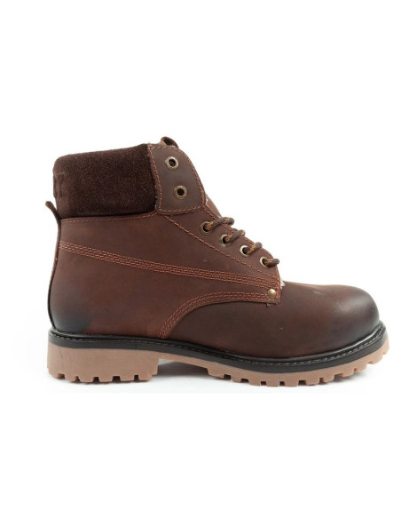 Wrangler arch fur buty męskie sztyblety trzewiki eleganckie ocieplane brązowe