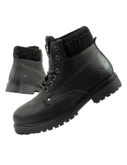 Wrangler arch fur buty męskie sztyblety trzewiki eleganckie ocieplane czarne