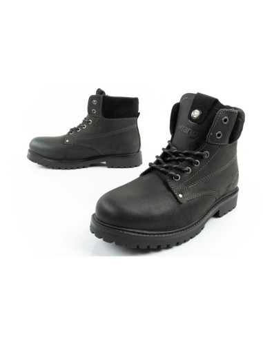 Wrangler arch fur buty męskie sztyblety trzewiki eleganckie ocieplane czarne