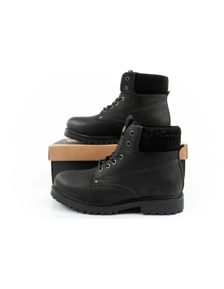 Wrangler arch fur buty męskie sztyblety trzewiki eleganckie ocieplane czarne