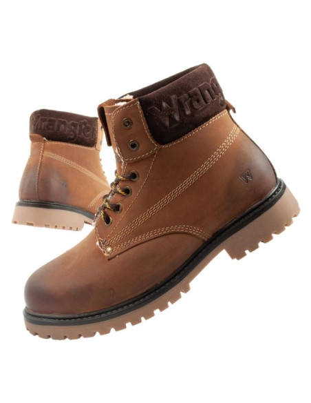 Wrangler arch fur buty męskie sztyblety trzewiki eleganckie ocieplane skóra naturalna