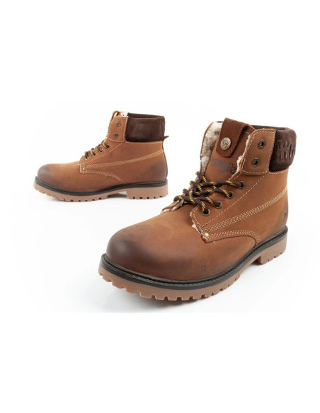 Wrangler arch fur buty męskie sztyblety trzewiki eleganckie ocieplane skóra naturalna