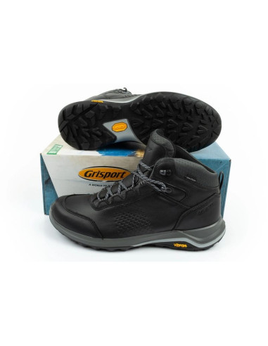 Grisport buty męskie trekkingowe nero avon spo-tex skórzane czarne