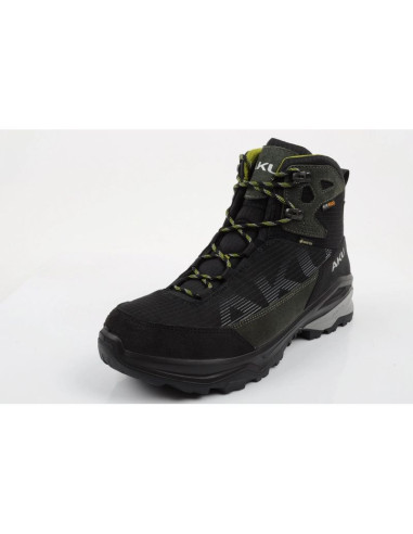 Aku buty sportowe trekkingowe męskie adapta gore-tex skórzane czarne