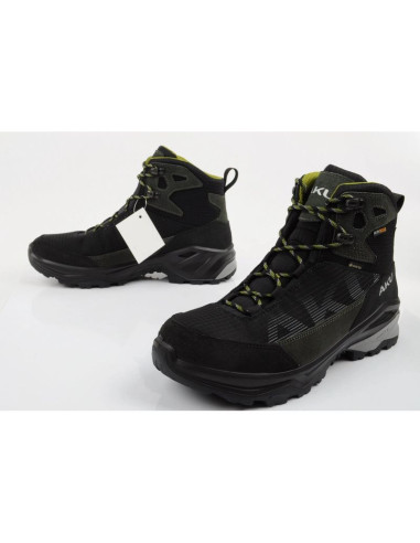 Aku buty sportowe trekkingowe męskie adapta gore-tex skórzane czarne