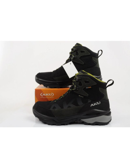 Aku buty sportowe trekkingowe męskie adapta gore-tex skórzane czarne