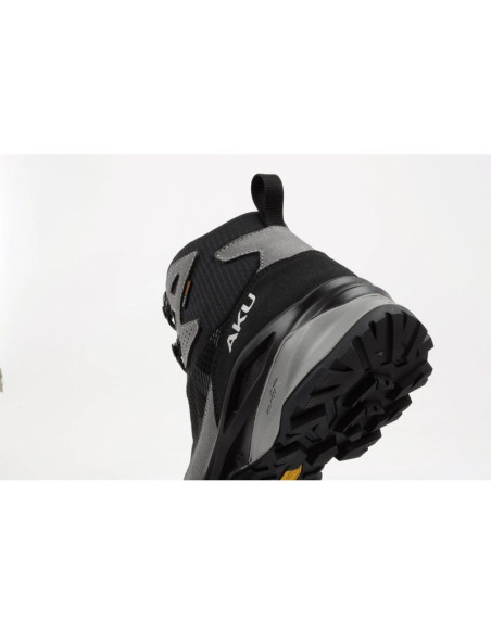 Aku buty sportowe trekkingowe męskie adapta gore-tex skórzane szare czarne