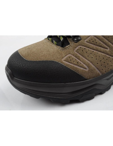 Aku buty sportowe trekkingowe męskie adapta gore-tex skórzane czarne zielone