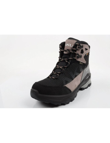 Aku buty sportowe trekkingowe damskie adapta gore-tex skórzane czarne różowe