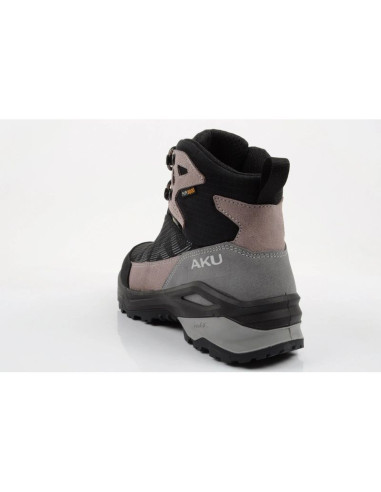 Aku buty sportowe trekkingowe damskie adapta gore-tex skórzane czarne różowe