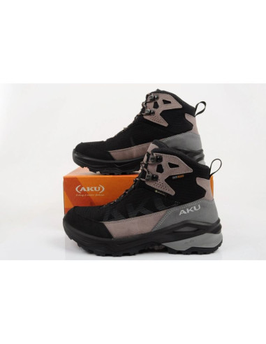 Aku buty sportowe trekkingowe damskie adapta gore-tex skórzane czarne różowe