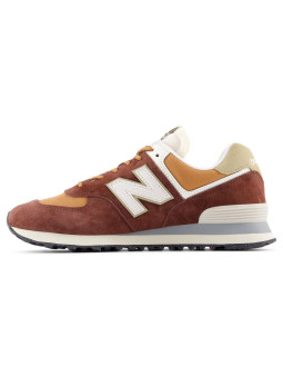 Sneakersy unisex new balance u574 lifestyle brown (u574mrr) 2