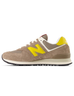 Sneakersy unisex new balance u574 lifestyle brown (u574byw) 2