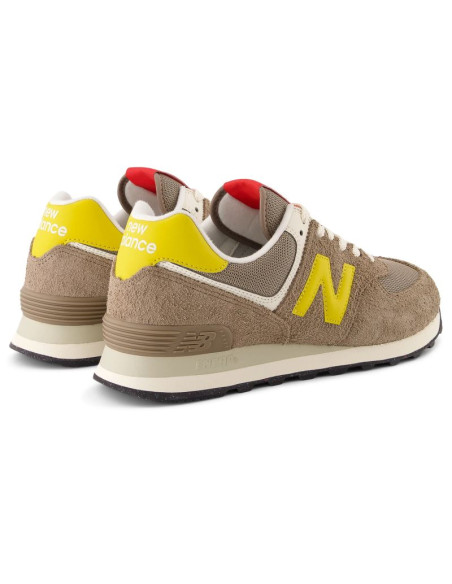 Sneakersy unisex new balance u574 lifestyle brown (u574byw)