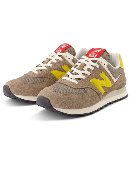 Sneakersy unisex new balance u574 lifestyle brown (u574byw)