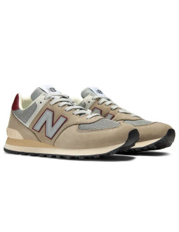Sneakersy unisex new balance u574 brown lifestyle (u574skb) 2
