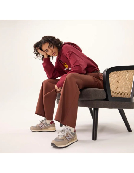 Sneakersy unisex new balance u574 brown lifestyle (u574skb)