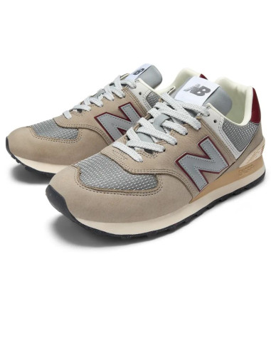 Sneakersy unisex new balance u574 brown lifestyle (u574skb)