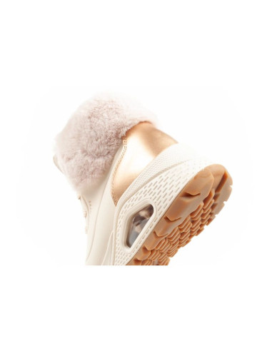 Skechers uno rugged buty sportowe damskie botki ocieplane zimowe beżowe