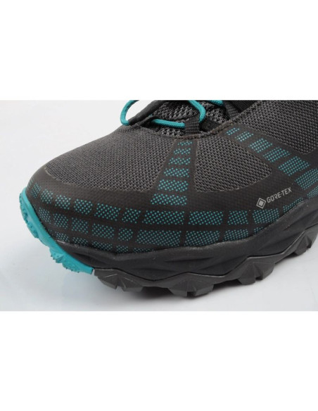 Aku buty sportowe trekkingowe damskie flyrock gore-tex wytrzymałe szare niebieskie