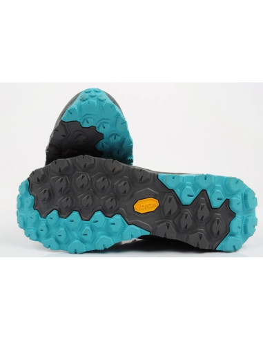 Aku buty sportowe trekkingowe damskie flyrock gore-tex wytrzymałe szare niebieskie