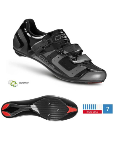 Crono buty szosowe cr-3 czarne 43 nylon
