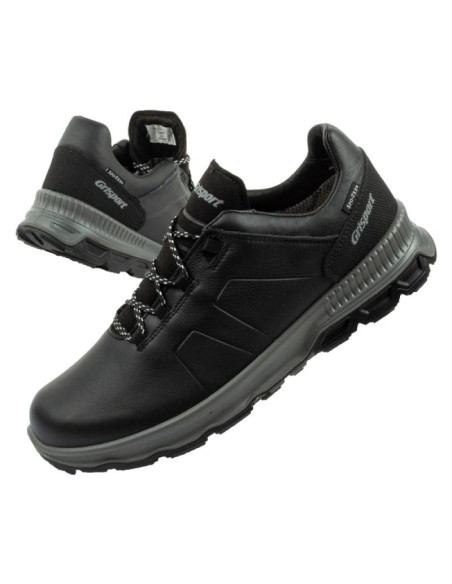 Grisport buty męskie trekkingowe nero avon spo-tex skórzane czarne
