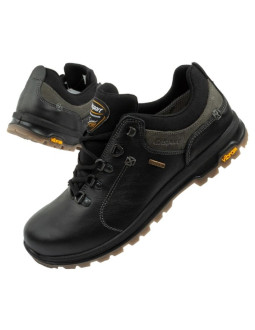 Grisport buty męskie trekkingowe nero oliato spo-tex skórzane czarne