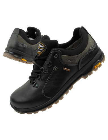 Grisport buty męskie trekkingowe nero oliato spo-tex skórzane czarne