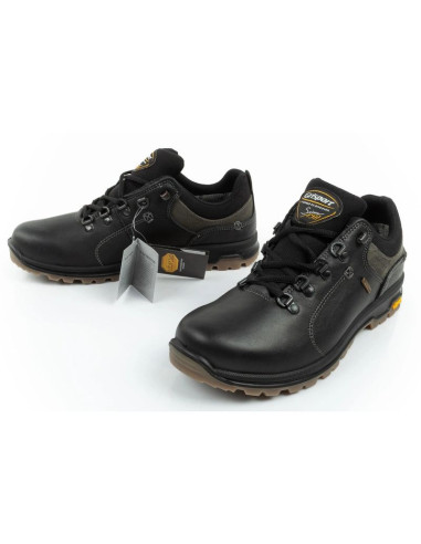 Grisport buty męskie trekkingowe nero oliato spo-tex skórzane czarne