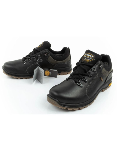Grisport buty męskie trekkingowe nero oliato spo-tex skórzane czarne