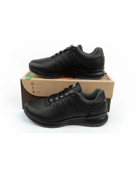 Grisport buty męskie sportowe nero avon skórzane czarne wygodne lekkie
