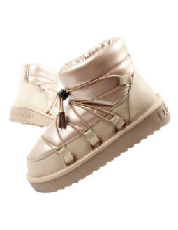 D.franklin buty śniegowce damskie zimowe modne ocieplane botki złote