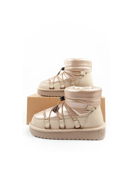 D.franklin buty śniegowce damskie zimowe modne ocieplane botki złote