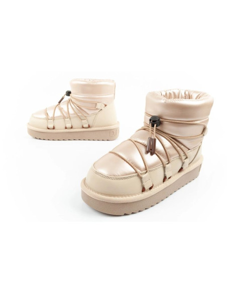 D.franklin buty śniegowce damskie zimowe modne ocieplane botki złote