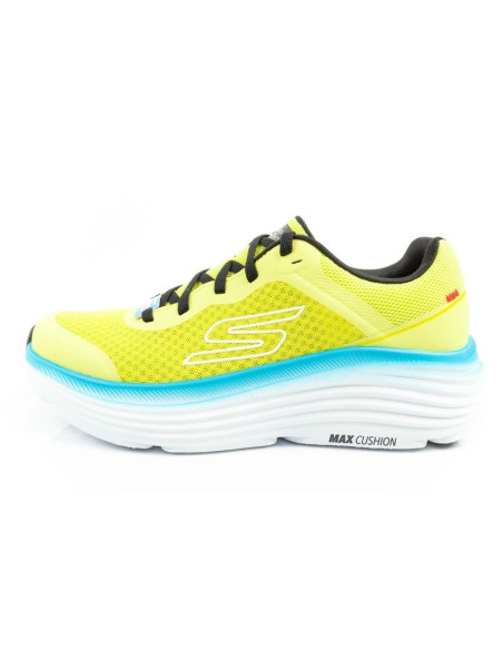 Skechers max cushioning buty męskie sportowe do biegania lekkie  limonkowe