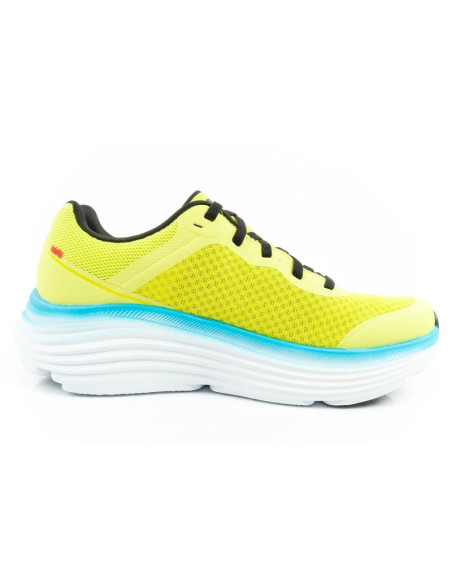 Skechers max cushioning buty męskie sportowe do biegania lekkie  limonkowe