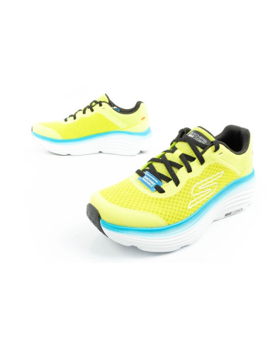 Skechers max cushioning buty męskie sportowe do biegania lekkie  limonkowe