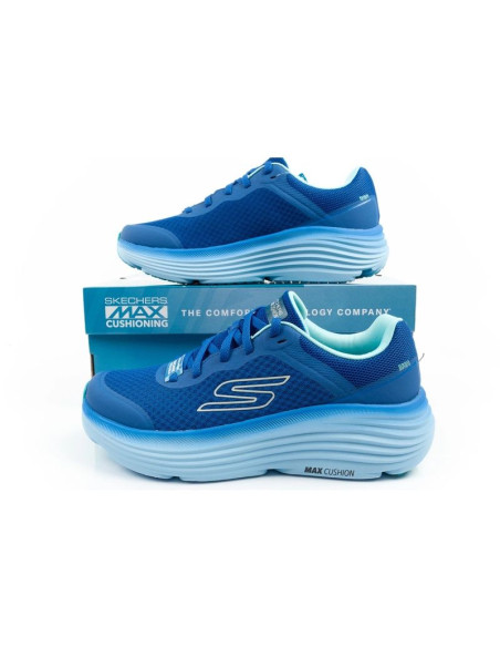 Skechers max cushioning buty męskie sportowe do biegania lekkie niebieskie