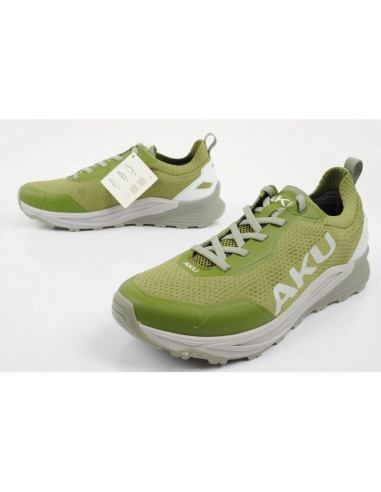 Aku buty trekkingowe męskie outdoorowe aira wygodne turystyczne zielone szare