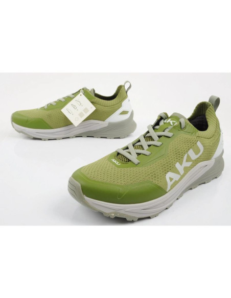 Aku buty trekkingowe męskie outdoorowe aira wygodne turystyczne zielone szare