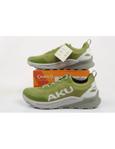 Aku buty trekkingowe męskie outdoorowe aira wygodne turystyczne zielone szare