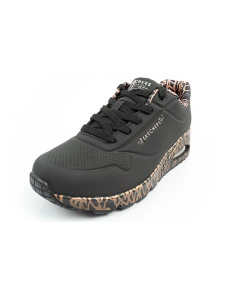 Skechers uno-loving love buty sneakersy sportowe damskie modne czarne