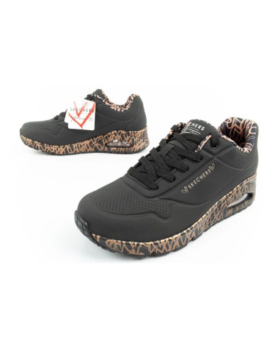 Skechers uno-loving love buty sneakersy sportowe damskie modne czarne