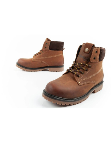 Wrangler arch buty męskie sztyblety trzewiki eleganckie skóra naturalna brązowe